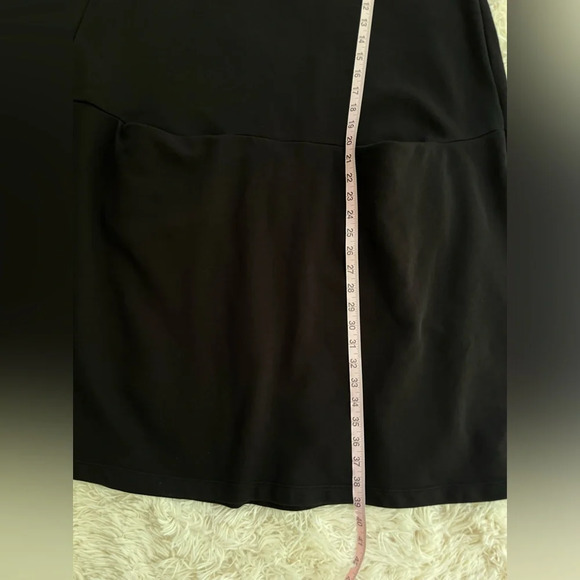 Urban by alembika sweatshirt midi dress front pockets cotton long sleeve black 2 - Picture 5 of 10